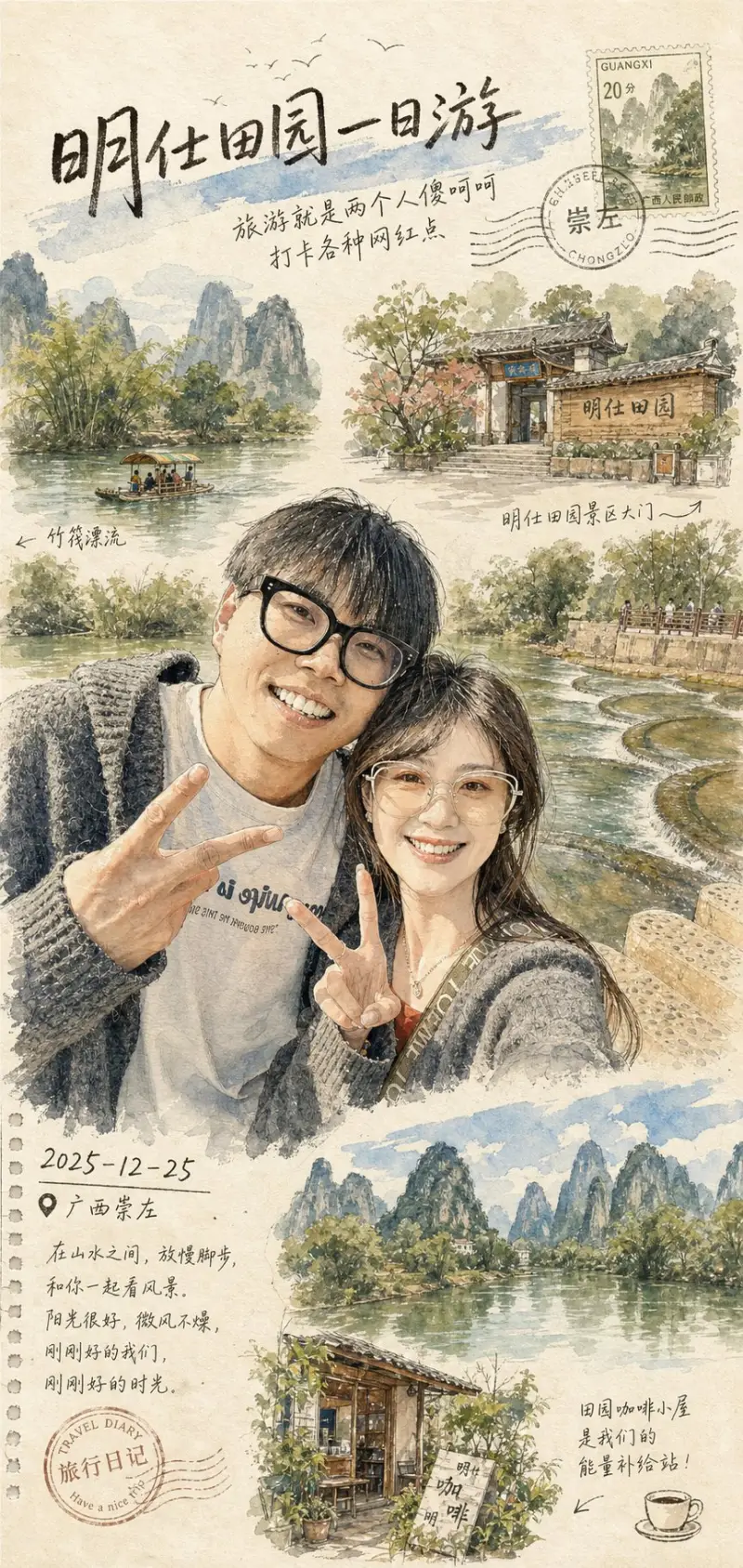 旅行手帐模板